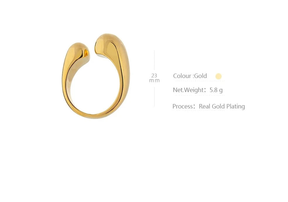 Crescent Embrace Ring