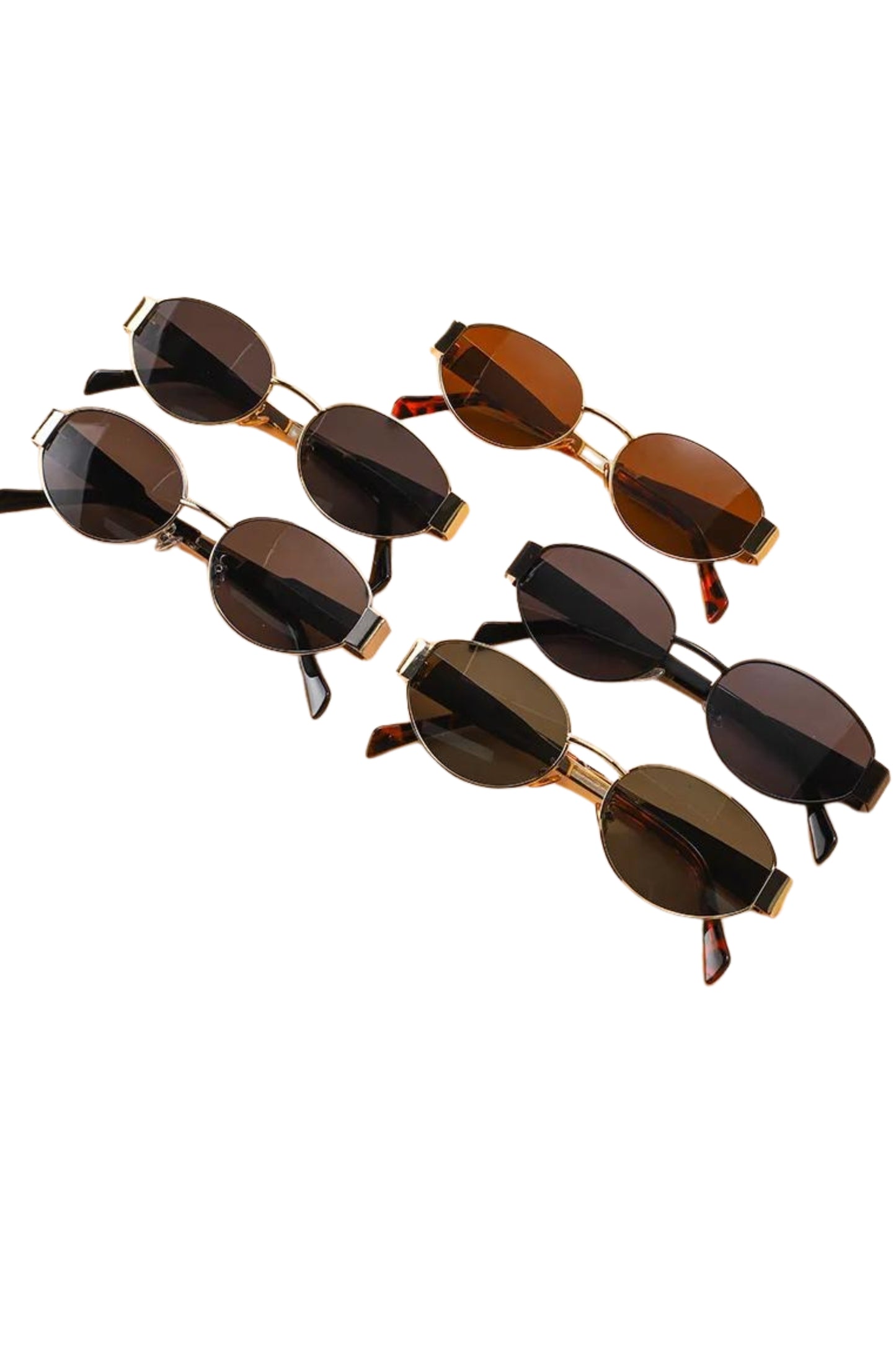 Retro Elegance Oval Sunglasses