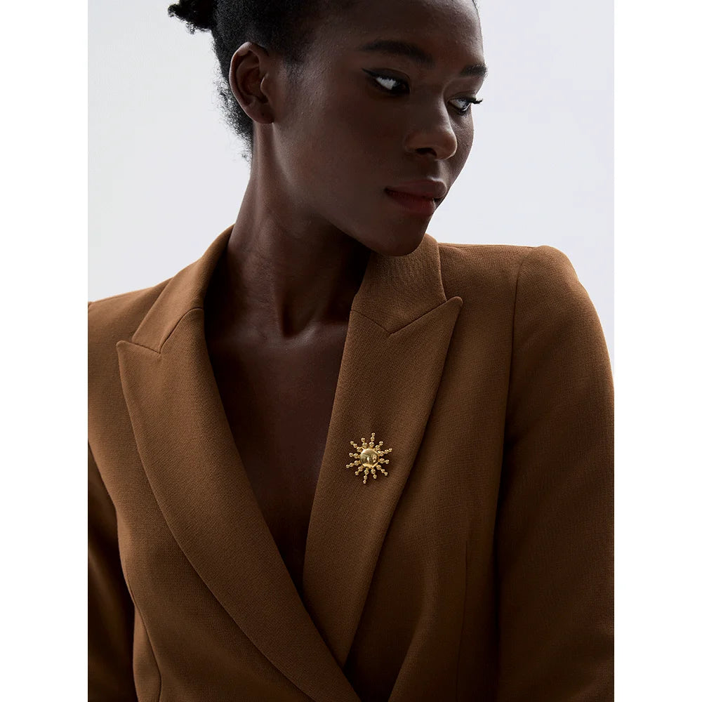 Sunburst Radiance Brooch