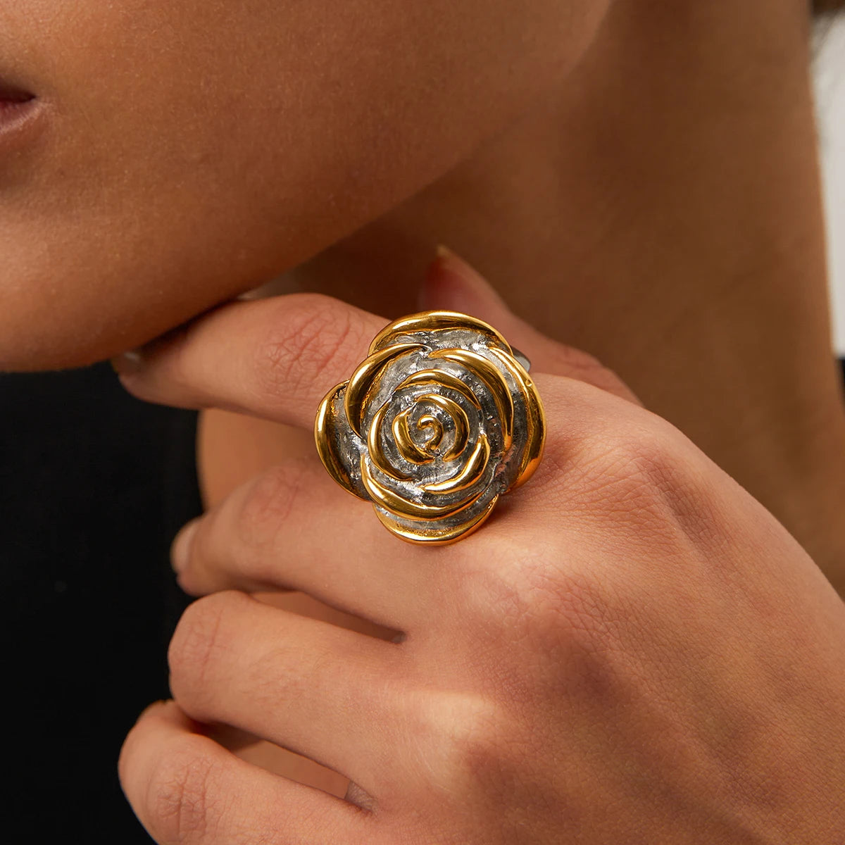 Sunlit Rose Ring