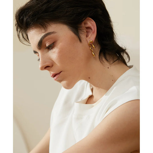 Golden Drip Earrings