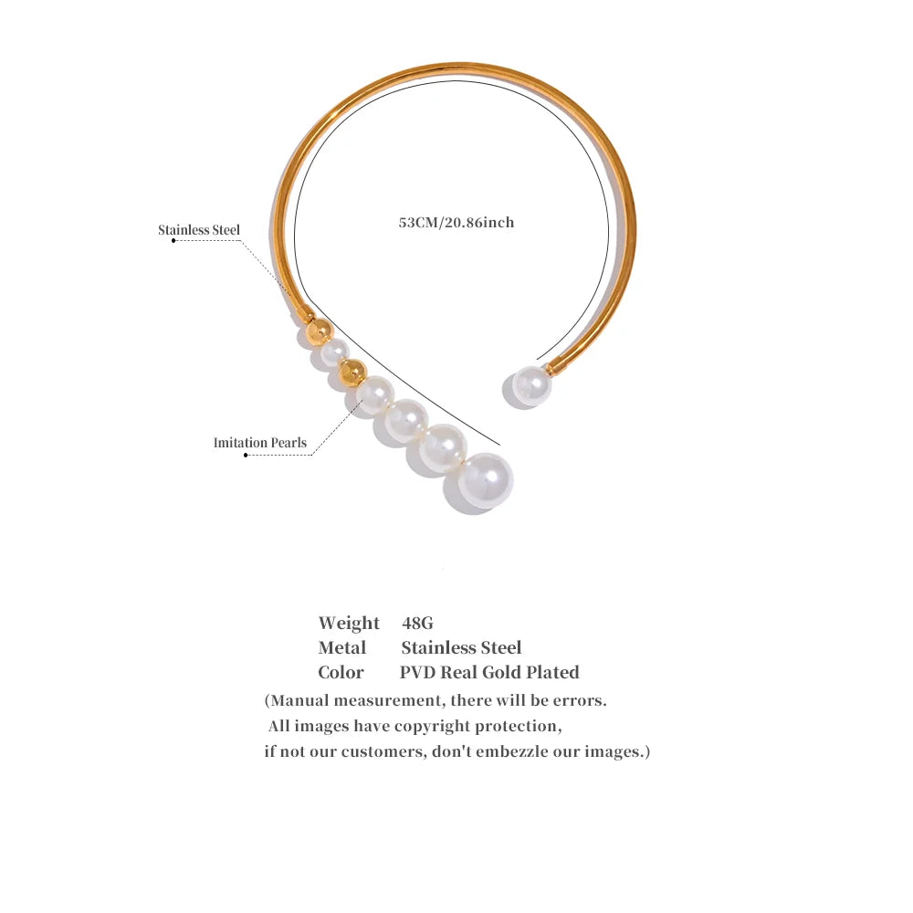 Lunar Luminance Collar Pearls